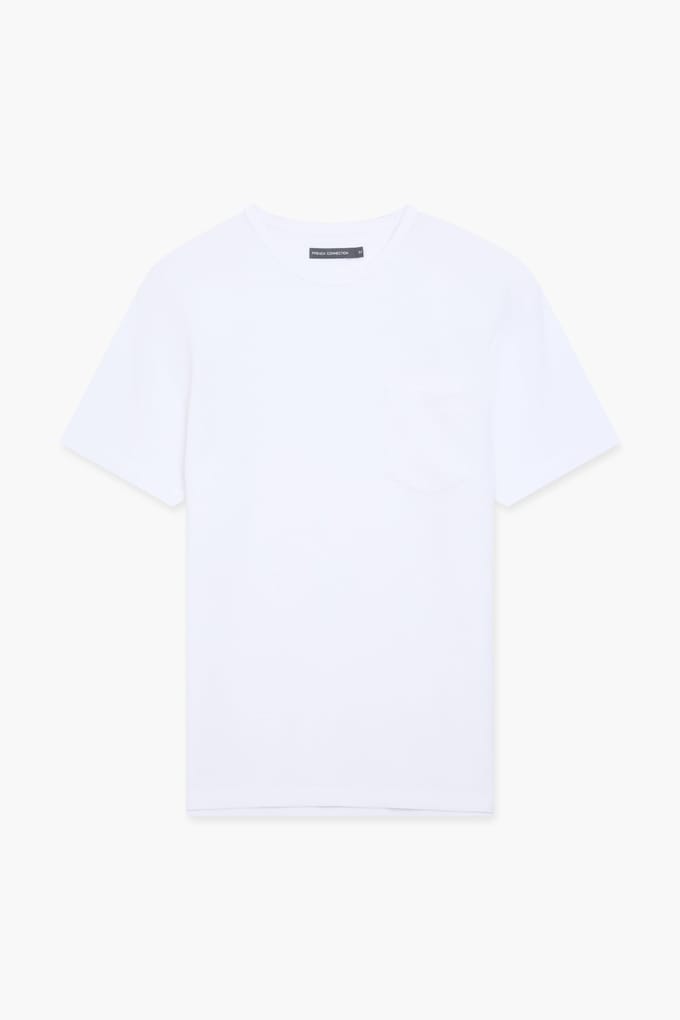 French Connection Ottoman Pocket White Taglia: S | Magliette basic Outlet | Uomo | Bianco