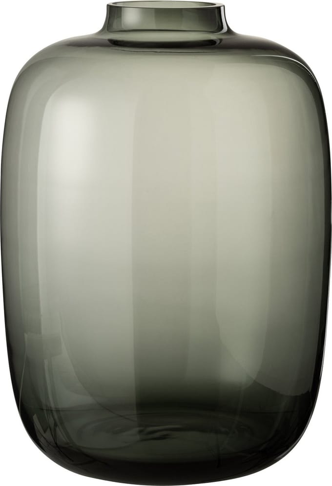 J-Line vaas Cleo - glas - grijs - large - 45 cm hoog