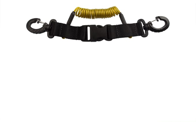 Procean spiraalkoord | 1.3 meter | met clip | geel