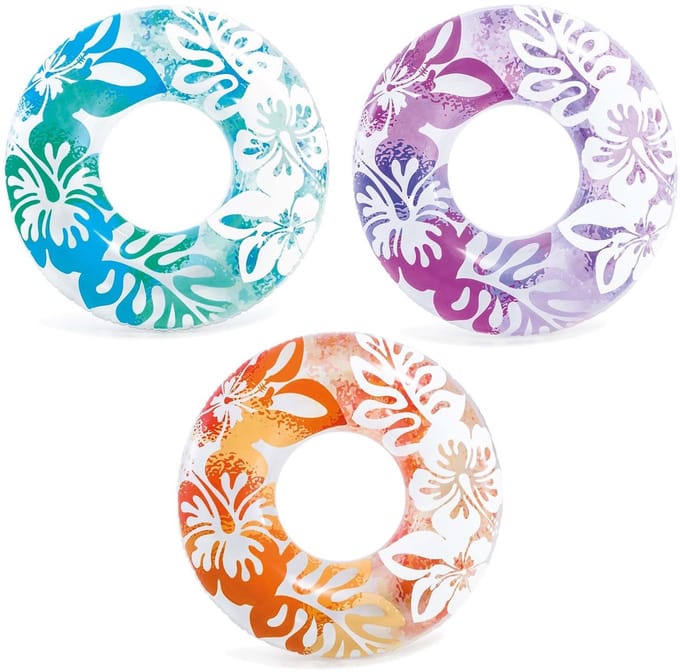 Zwemring diameter 91 cm 3 kleuren INTEX 59251 oranje