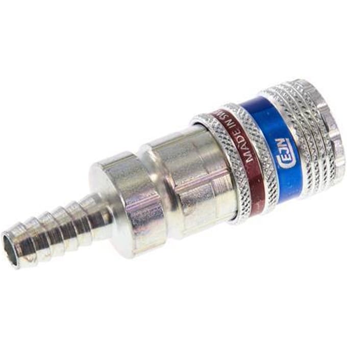 Staal/Messing DN 7.6 (7.2 Euro) Safety Luchtkoppeling Snelkoppeling 9 mm Slangpilaar