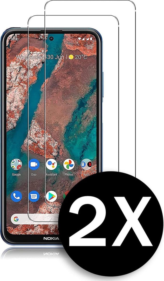 HB Glas Geschikt voor Nokia X20 - Screenprotector Glas Gehard Tempered Glass - 2 Stuks