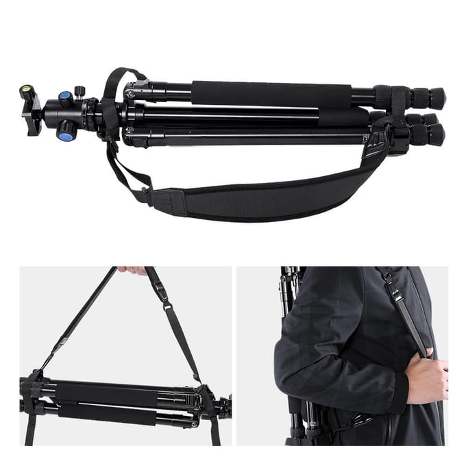 Bandoulière simple et légère pour trépied d'éclairage extérieur black