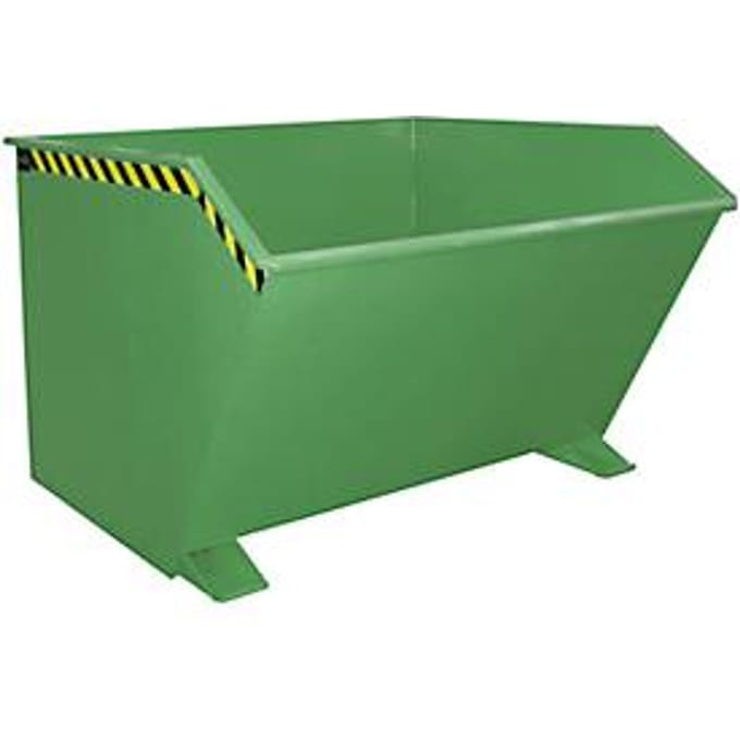 Kiepbak type GU, 2000 liter, groen