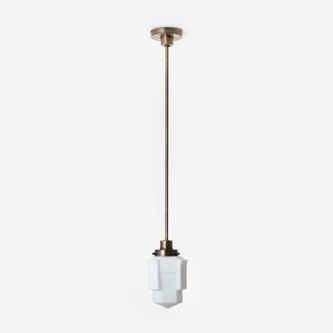 Hanglamp Apollo Mat 20's Brons - Art Deco Trade