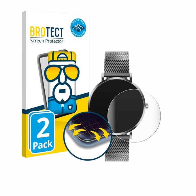 BROTECT - Screenprotector voor Pireware Amory 5 - Folie Beschermfolie transparant volledig dekking - 2 Stuks