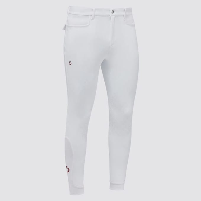 Cavalleria Toscana Heren Knie Grip Rijbroek Basic L Wit