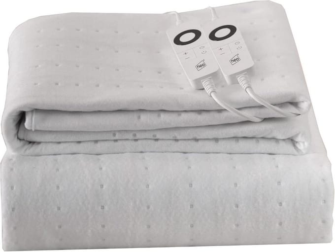 Verwarmde Deken met Dubbele Controle voor een Tweepersoons Bed