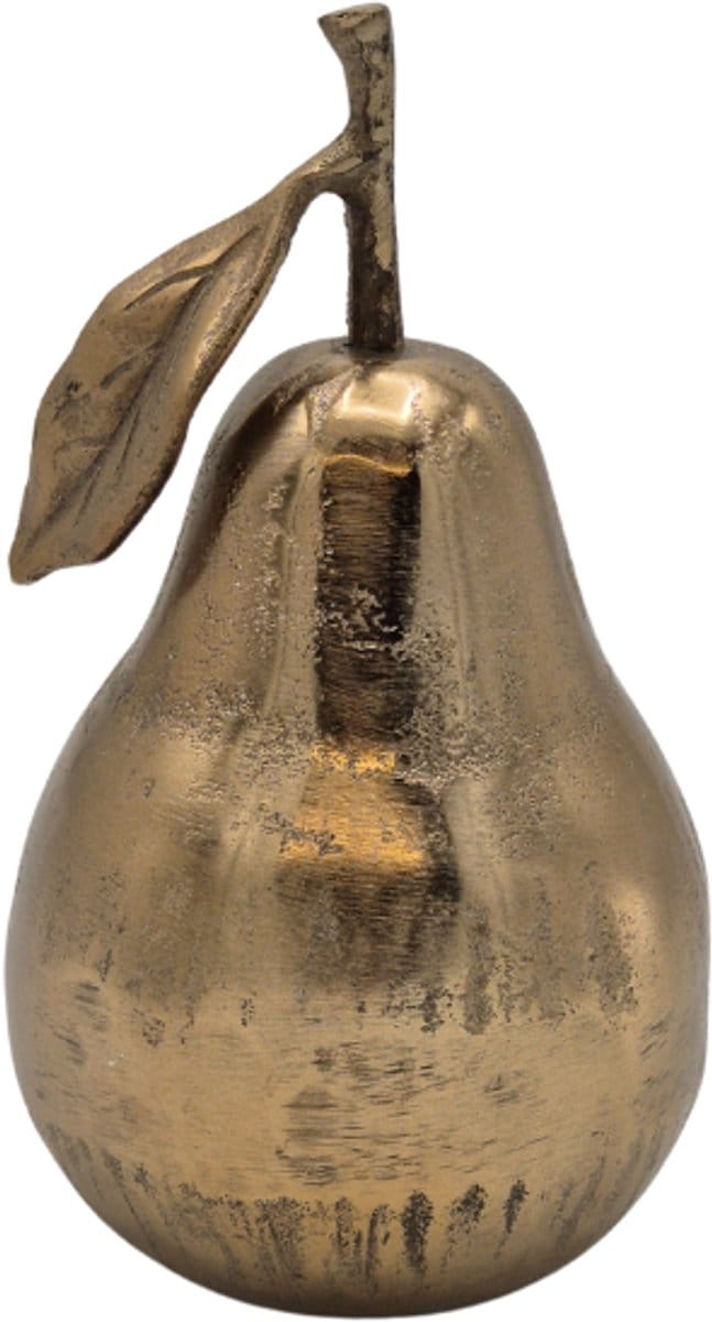 Deco4yourhome® - Decoratie Peer - 13cm - Champagne Kleur