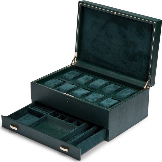 Wolf British Racing 792841 British Racing - Green Horlogekist
