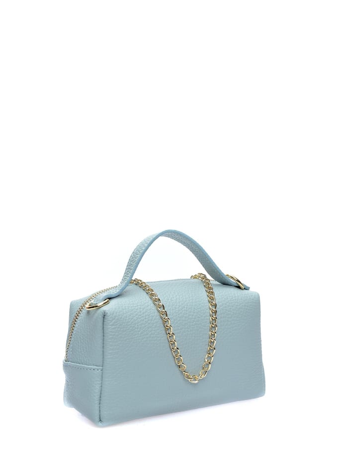 Isabella Rhea Turquoise Rundleer Tas