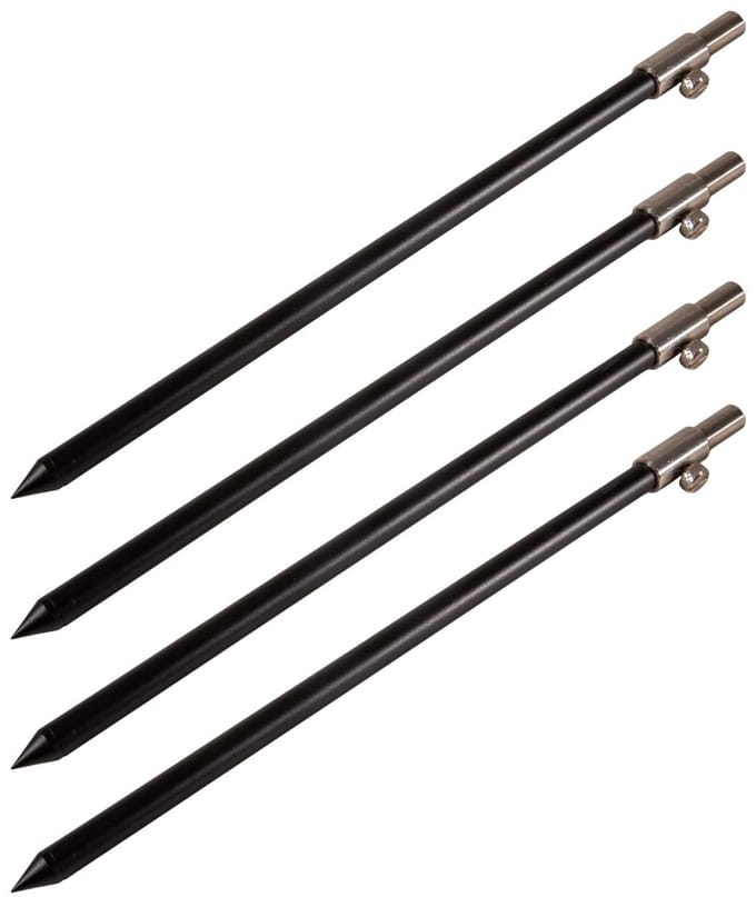 Ultimate Black Aluminium Bankstick Set 30-50cm (4 Stuks) - Bankstick