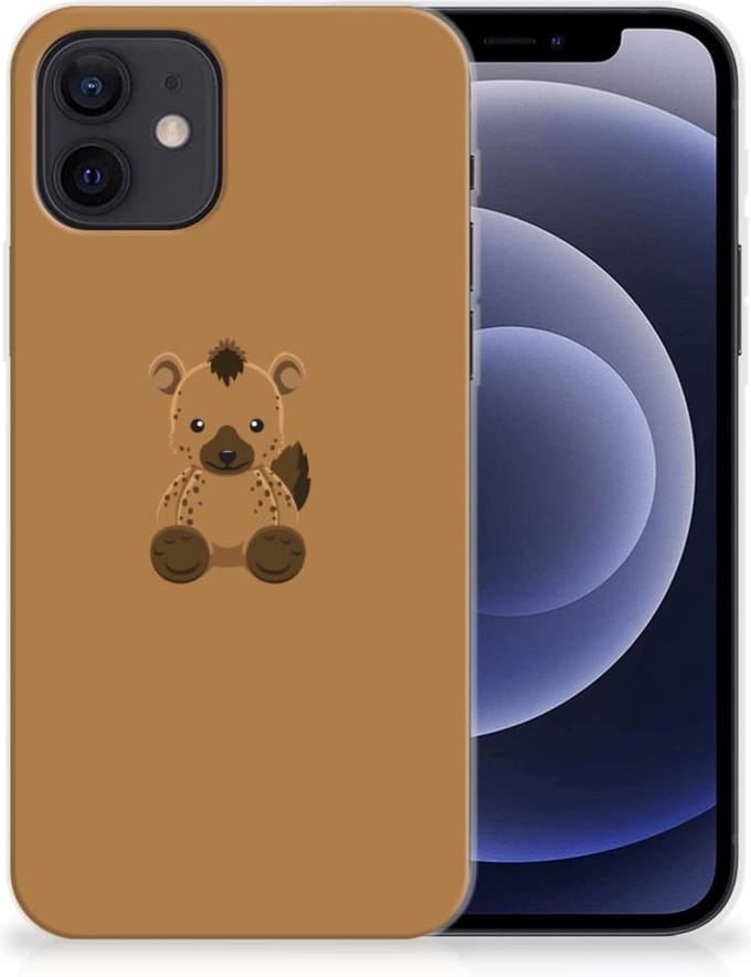 iPhone 12 | 12 Pro (6.1) Telefoonhoesje met Naam Baby Hyena