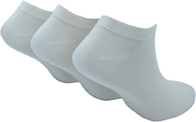 The Sockmaker sokken heren 40-46 - 3-pack Bamboo - duurzaam - Trainers - Full White