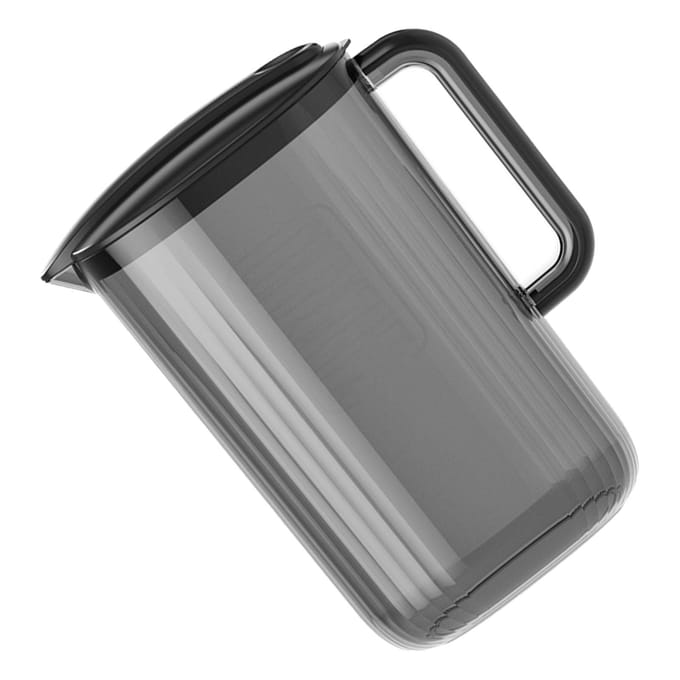 Karaf voor Warm Koud Water Grote Capaciteit Multifunctioneel Transparant Plastic Hittebestendig Drank gray