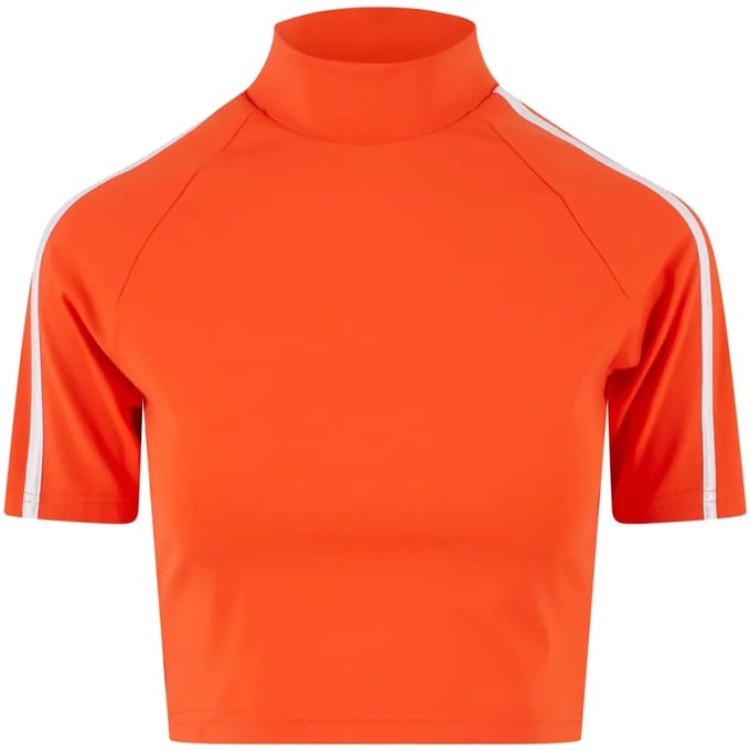 Urban Classics - High Neck Short Crop top - XL - Rood