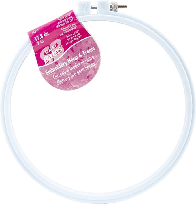 Susan Bates - Plastic borduurring 17.8 cm - licht blauw - 14399-7