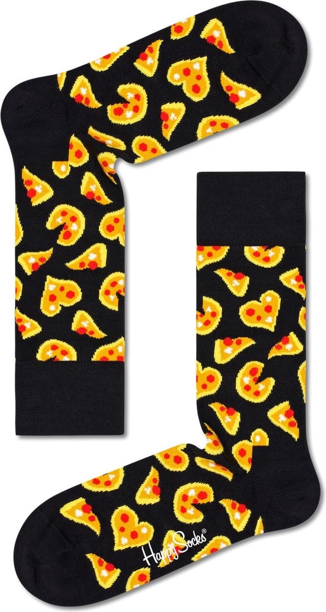 Happy Socks Pizza Love Sock - unisex sokken - Unisex - Maat: 36 - 40