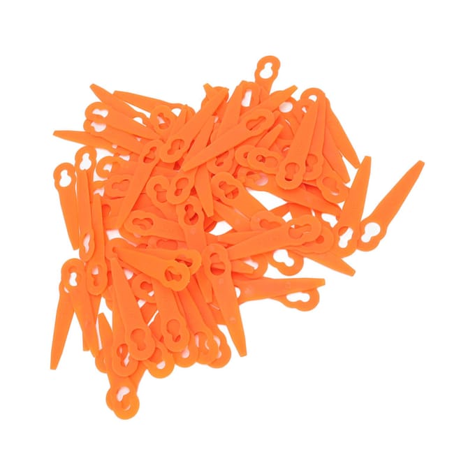 100 stuks grastrimmer kunststof messen oranje grasmaaier accessoires geschikt voor Stihl Polycut 2?2 3-2