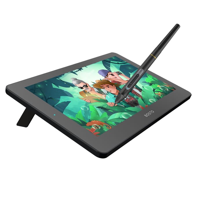 BOSTO BT-12HD Draagbare 11,6 inch HD H-IPS LCD Grafische tekentablet 1366*768 Display Ondersteuning 8192 BT-12HD Without touchscreen