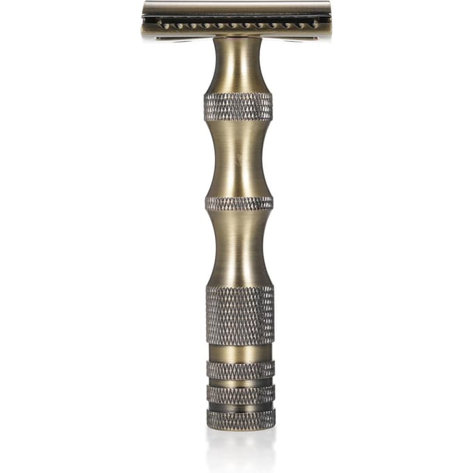 Man's scheermes Vintage handmatige scheermes Double-Edge veiligheidsscheermes brons
