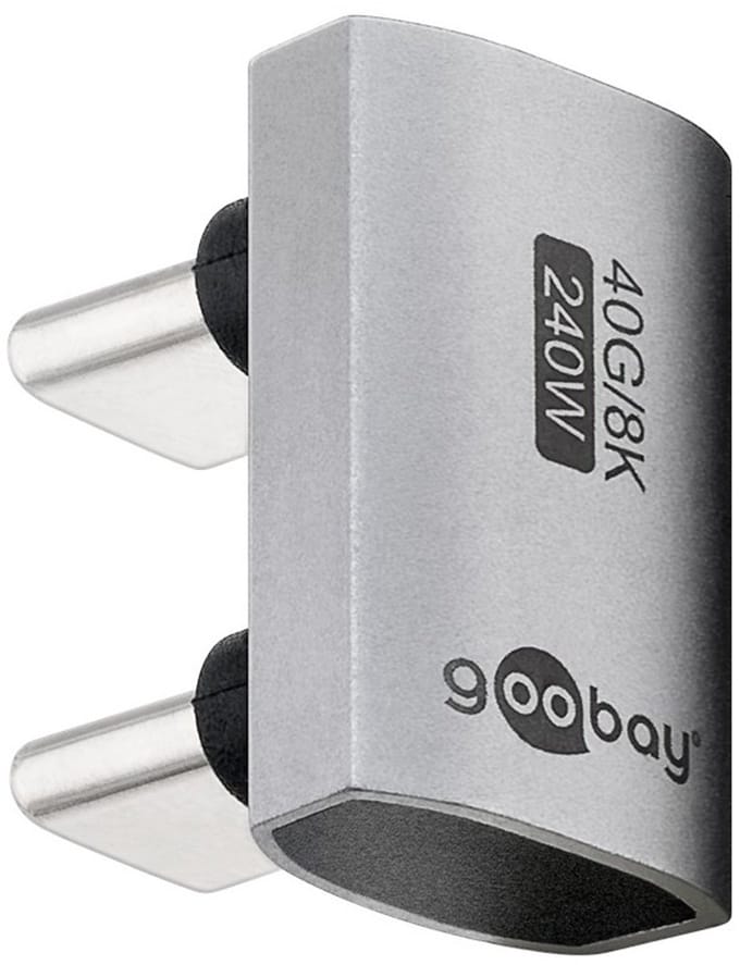 Goobay USB-C-adapter 180° U-vorm, USB4, USB-C > USB-C, retailzak