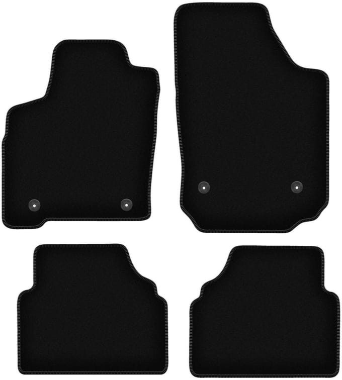 BASIC zwarte veloursmatten voor: Opel Meriva A minivan (2002-2010)