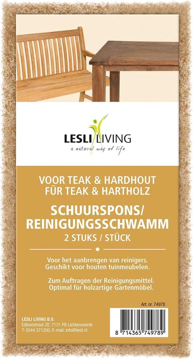 Scrubbing pads reiniging alle houtsoorten, set 2st