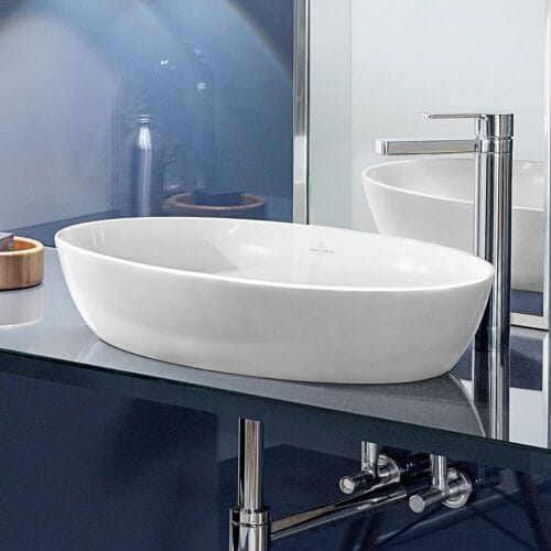 Villeroy & Boch Artis opzetwastafel - ovaal 61x41cm - zonder overloop wit