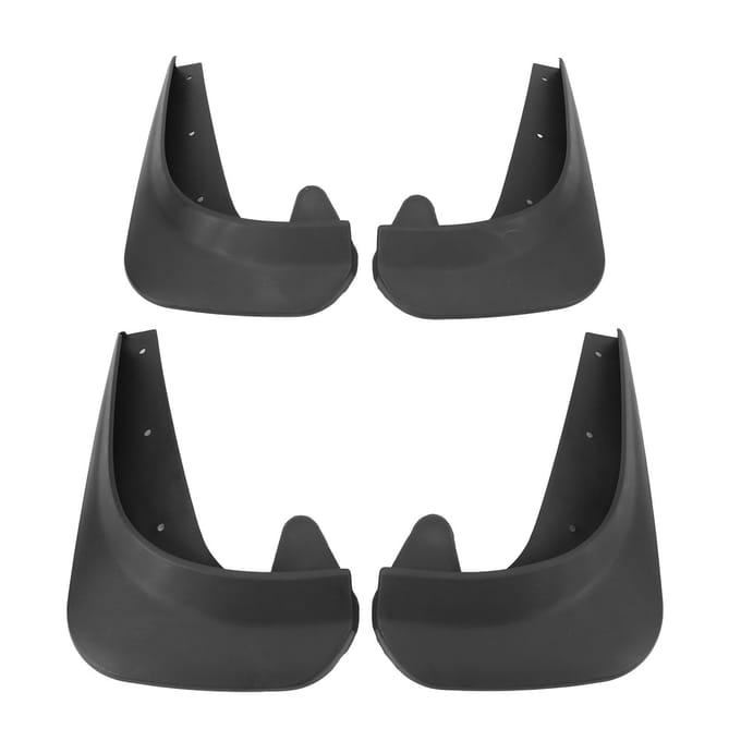 Lot de 4 garde-boue universels anti-éclaboussures avant et arrière pour voiture, camionnette, SUV black