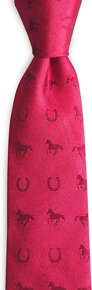 We Love Ties - Stropdassen - Stropdas smal Giddy-Up - rood