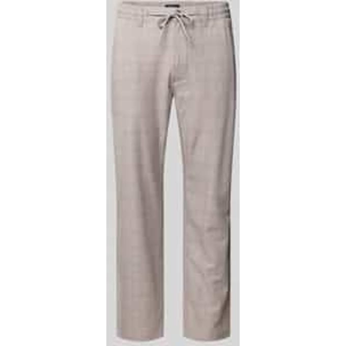 Tapered fit stoffen broek met Elastische band