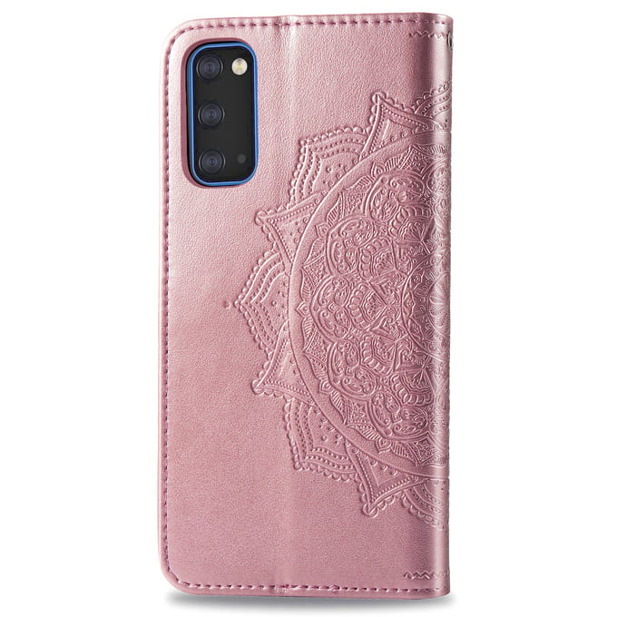 Mandala Bookcase voor de Samsung Galaxy S20 - Lichtroze