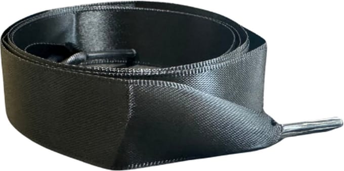 SneakersAdept - Satijnen Zwarte Veters - 120cm - Satijn - Zwart