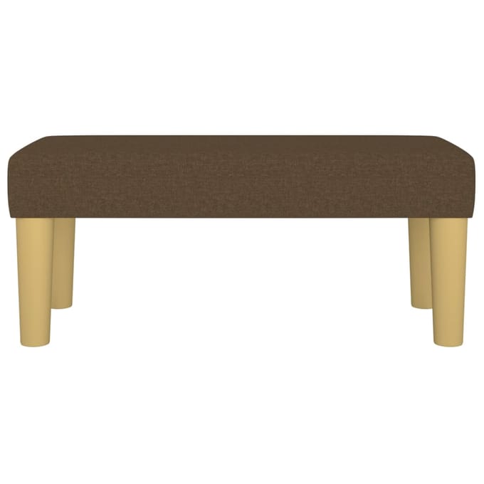 vidaXL - Bankje - 70x30x30 - cm - stof - bruin