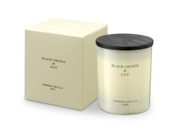 Cereria Molla  - Bougie Premium 230g. Orchidée Noire Et Lys