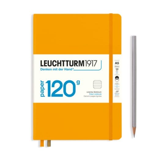 Leuchtturm1917 notitieboek, hardcover, 120g, medium (a5), gelinieerd, rising sun