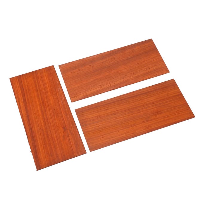 3 Pièces Feuille de Placage de Guitare Grain de Bois Acajou Plaque de Placage de Guitare Accessoire pour Décoration orange