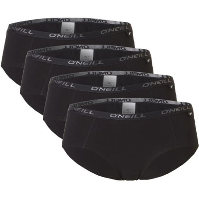 O'Neill Dames Hipsters 4-Pack Zwart - Maat XL