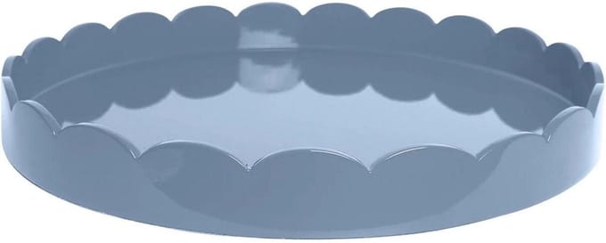 Addison Ross - Dienblad Chambray Sint-jakobsschelp rond 40cm - Serveerplateaus