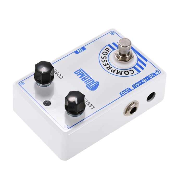 Dolamo D-1 Chubby Comp Pedal Compressor Effectpedaal voor elektrische gitaar met True Bypass wit