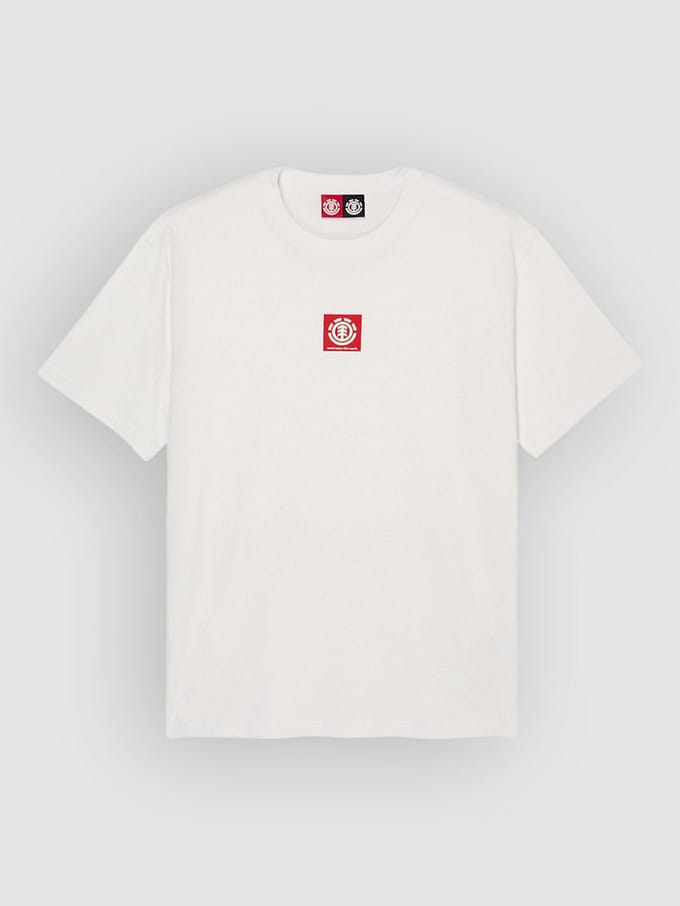 T-shirt met vierkant logo Element