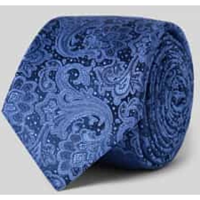 Zijden stropdas met paisleymotief