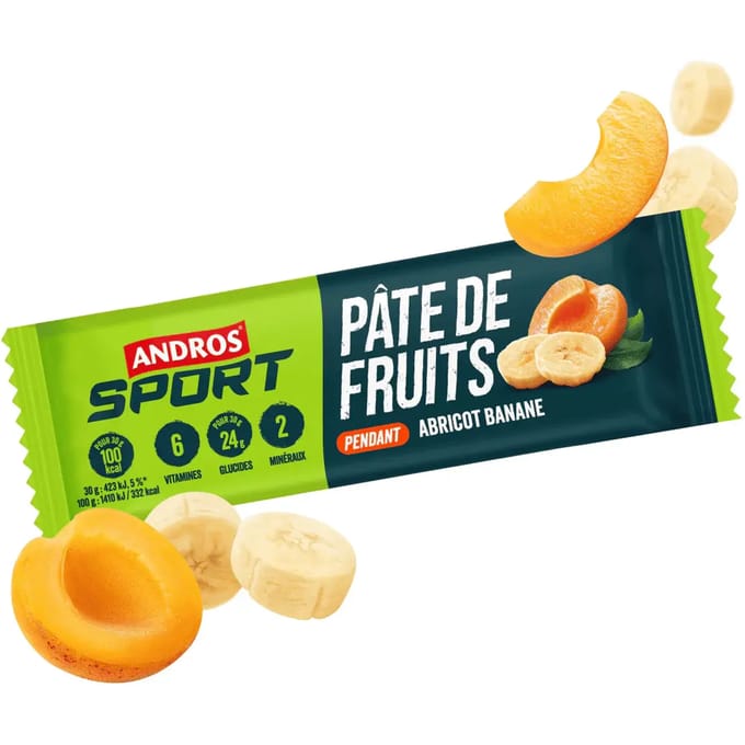 Pâte de fruits Andros Sport Abricot Banane