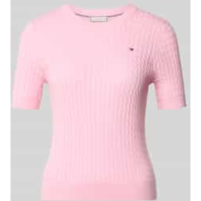 slim fit T-shirt van puur katoen