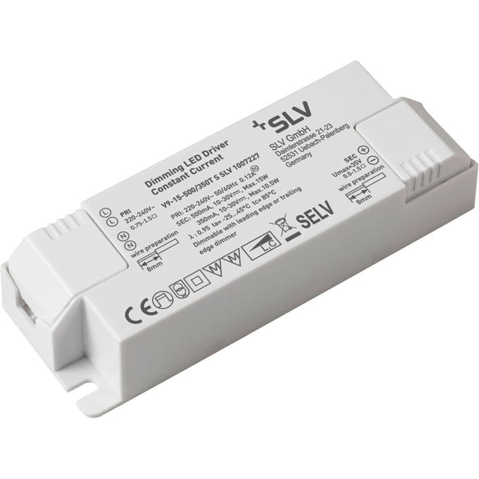 SLV Led Driver 20W 350-500mA Fase Dimbaar - 1007227 - E3ZEZ