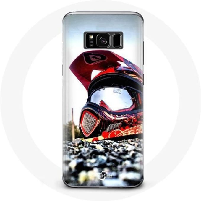 Coque pour Samsung Galaxy S8 plus Casque MotoCross