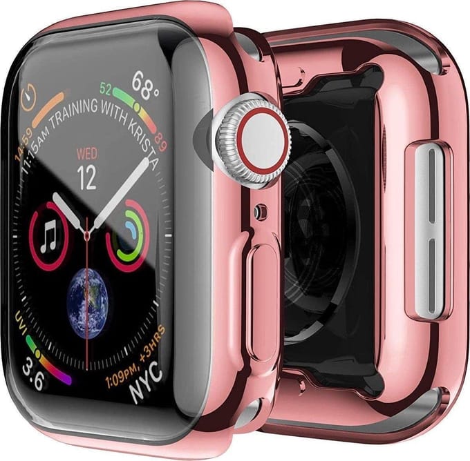 Apple Watch Siliconen Case - Rosé Goud - 40mm - 360 bescherming