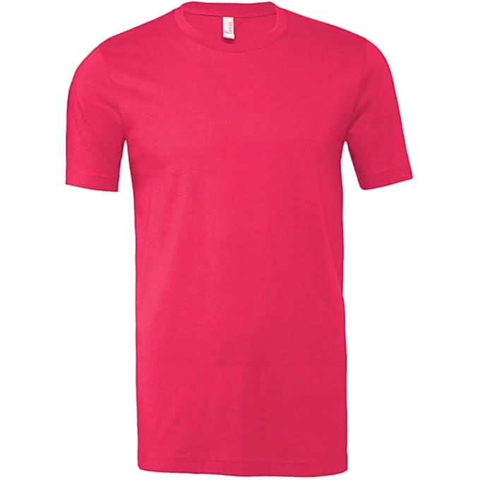 Unisex T-shirt met korte mouwen Bella+Canvas Raspberry- XXL