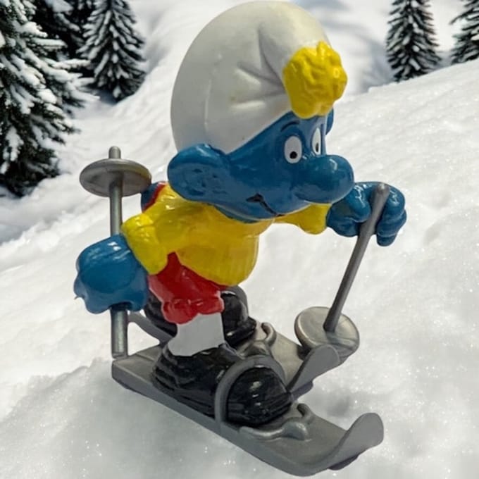De smurfen - ski smurf - nr.40205 - Wintersport smurf - Speelfiguur - Schleich